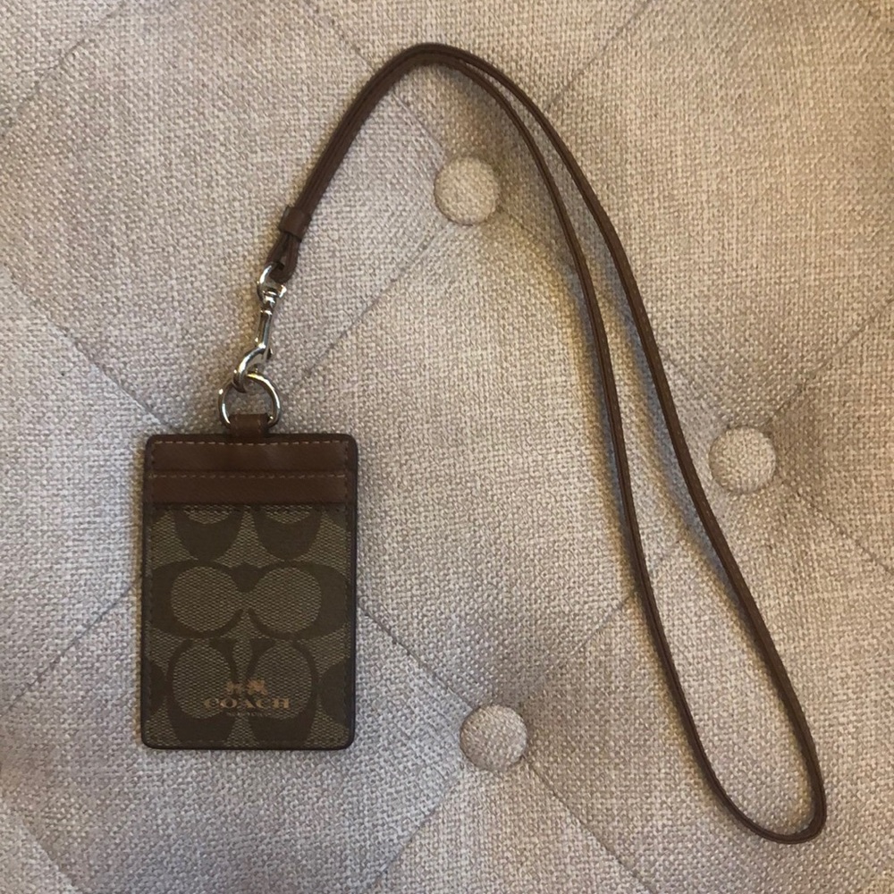 Coach ID lanyard